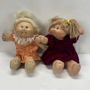 Vintage Coleco Cabbage Patch Kids Dolls Lot Of 2 1885, 1978-1982 Rare